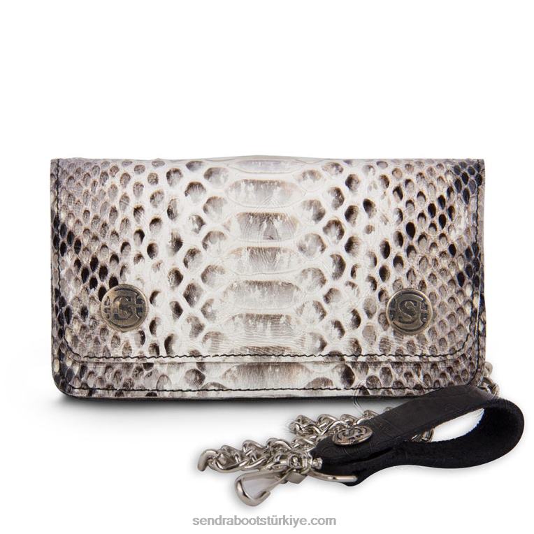 Sendra cartera piton barriga blanco-negroRDLJL429