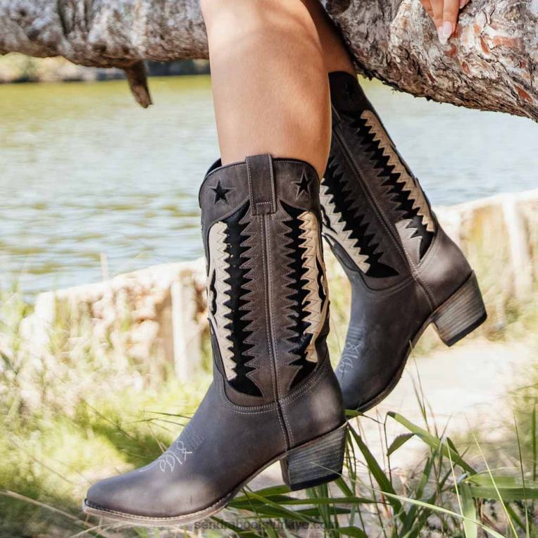 kadınlar Sendra 18389 lia salvaje negro salvaje avorioRDLJL244